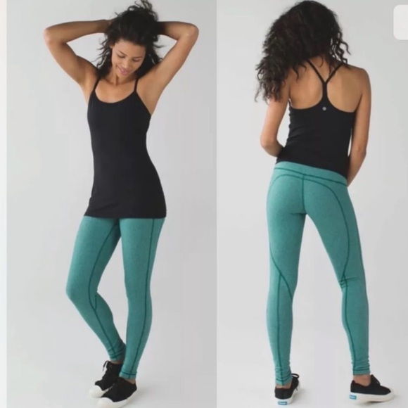 Lululemon Wunder Under Wee Stripe Heathered Menthol Size 6 - Picture 10 of 10